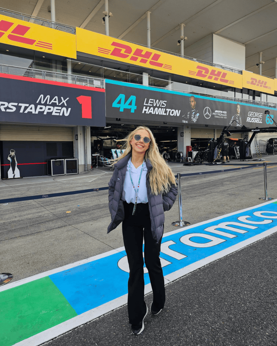 travel places employee at formula 1 race