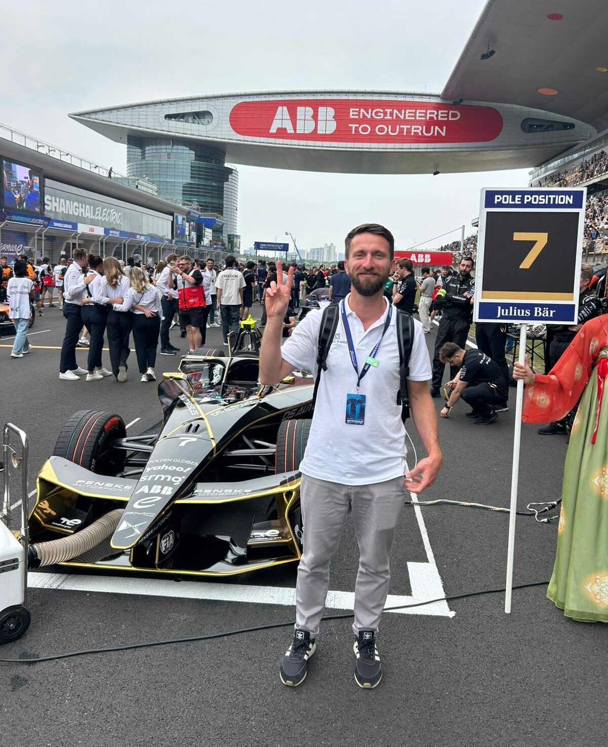 travel places working on site for formula e
